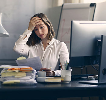 Stressed woman