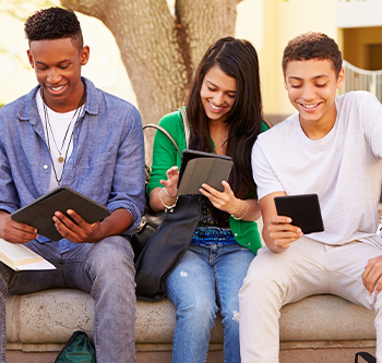 teenagers sitting together